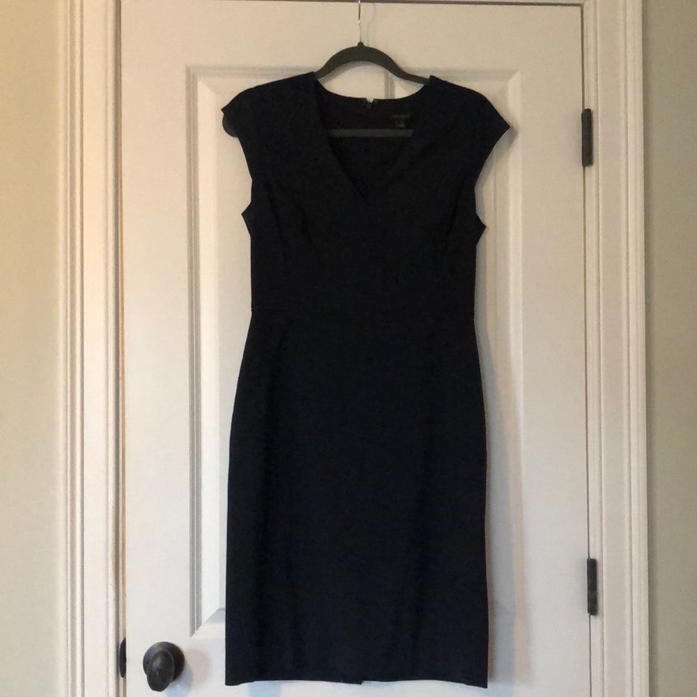Ann Taylor Navy Sheath Dress